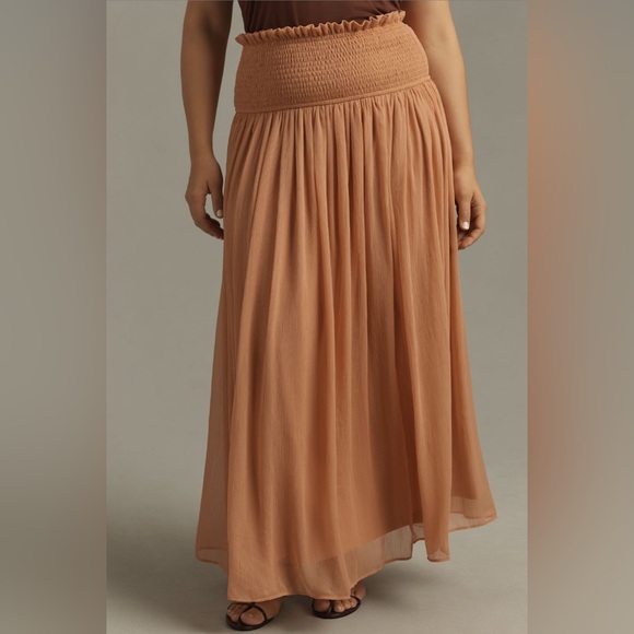 Anthropologie Dresses & Skirts - ✨ Anthropologie Smocked Sheer Maxi Skirt Sz 2X